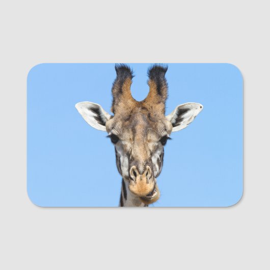 Giraffe Naamplaatje (Voorkant)