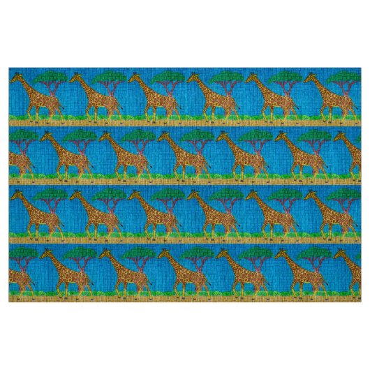 Giraffe - Natuurlijke Linnen Stof (Fat Quarter)