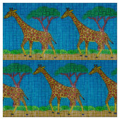 Giraffe - Natuurlijke Linnen Stof (Swatch)