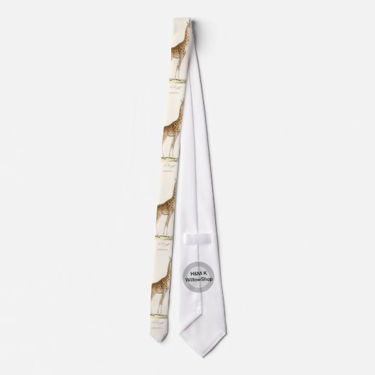Giraffe Necktie Stropdas (Achterkant)