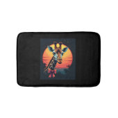 Giraffe nek als een rollercoaster Run Funny Retro Badmat (Voorkant)