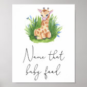 Giraffe - Noem dat baby food spel Poster (Voorkant)