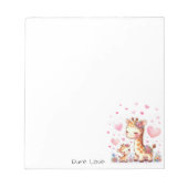 Giraffe Notas  Notitieblok (Voorkant)