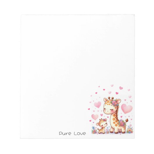 Giraffe Notas  Notitieblok (Voorkant)