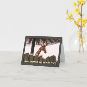 Giraffe Note Card Kaart