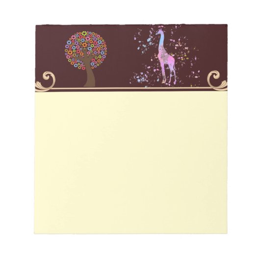 Giraffe Notitieblok (Voorkant)