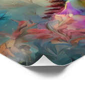 Giraffe nr. 14 Glanzend Poster (Hoek)