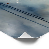 Giraffe nr. 1 Glanzend Poster (Hoek)