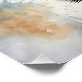 Giraffe nr. 2 Glanzend Poster (Hoek)