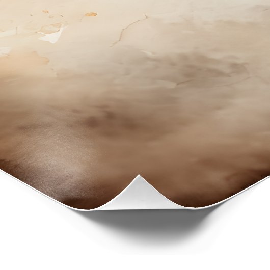 Giraffe nr. 3 Glanzend Poster (Hoek)