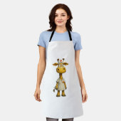 Giraffe Nurse Cartoon – Whimsical Healthcare Hero Schort (Gedragen)