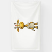 Giraffe Nurse Cartoon – Whimsical Healthcare Hero Spandoek (Verticaal)