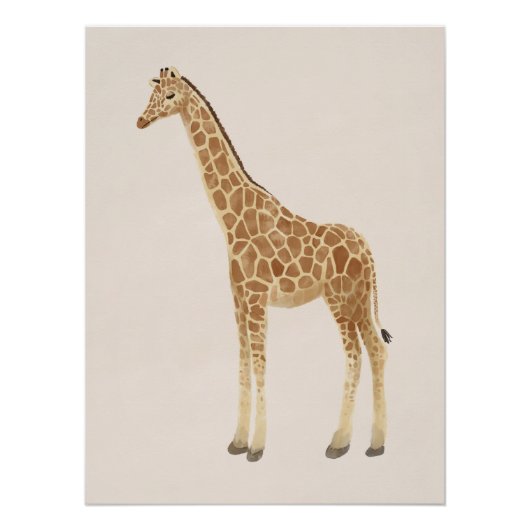 Giraffe Nursery Art Perfect Poster (Voorkant)