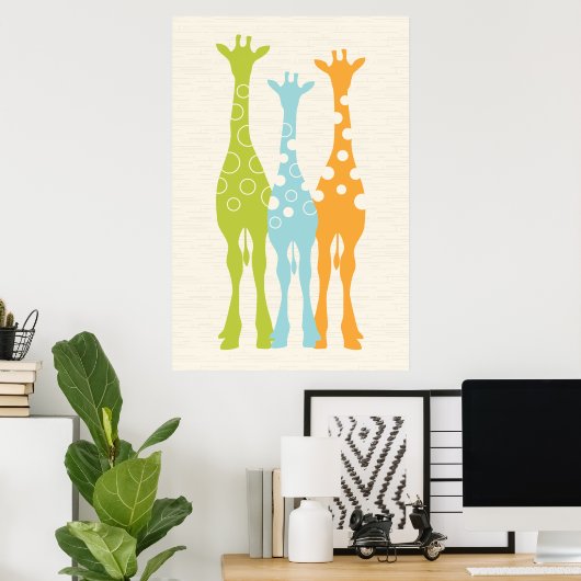 Giraffe Nursery Print (Thuiskantoor)