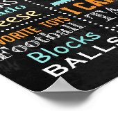 Giraffe Oerwoud dierentuin eerste geboorte kartonn Poster (Hoek)