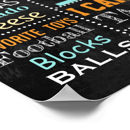 Giraffe Oerwoud dierentuin eerste geboorte kartonn Poster (Hoek)