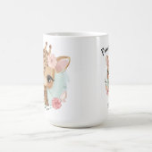 Giraffe Oerwoud Dierlijk Baby shower Koffiemok (Center)