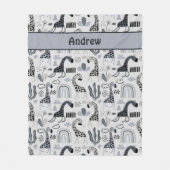 Giraffe Oerwoud Fleece Blanket (Voorkant)