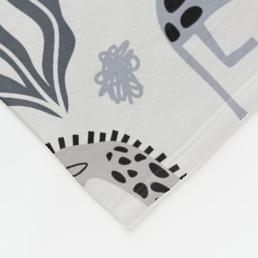 Giraffe Oerwoud Fleece Blanket (Hoek)