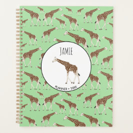 Giraffe Oerwoud Safari Animal Appointment Book Planner