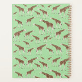 Giraffe Oerwoud Safari Animal Appointment Book Planner (Achterkant)