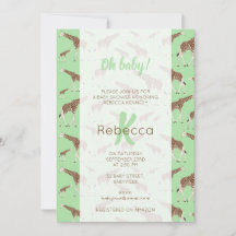 Giraffe Oerwoud Safari Animal Baby shower