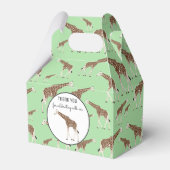 Giraffe Oerwoud Safari Animal Bedankdoosjes (Voorkant Zijde)