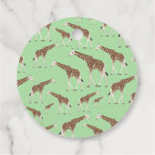 Giraffe Oerwoud Safari Animal Bedankjes Labels (Achterkant)