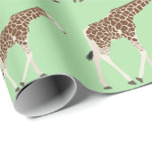 Giraffe Oerwoud Safari Animal Cadeaupapier (Rol Hoek)