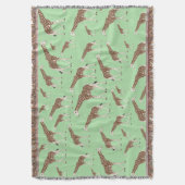 Giraffe Oerwoud Safari Animal Deken (Voorkant Verticaal)