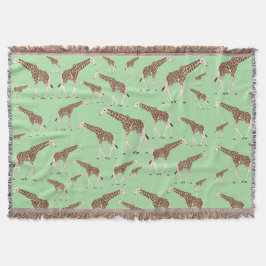 Giraffe Oerwoud Safari Animal Deken