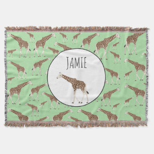 Giraffe Oerwoud Safari Animal Deken