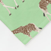 Giraffe Oerwoud Safari Animal Fleece Deken (Hoek)