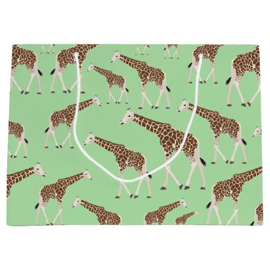 Giraffe Oerwoud Safari Animal Groot Cadeauzakje (Voorkant)