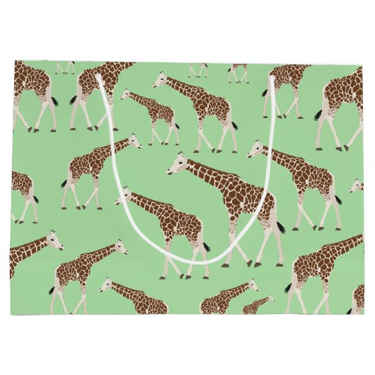 Giraffe Oerwoud Safari Animal Groot Cadeauzakje (Achterkant)