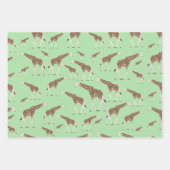 Giraffe Oerwoud Safari Animal Inpakpapier Vel (Voorkant 3)