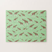 Giraffe Oerwoud Safari Animal Legpuzzel (Horizontaal)