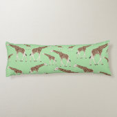 Giraffe Oerwoud Safari Animal Lichaamskussen (Achterkant)