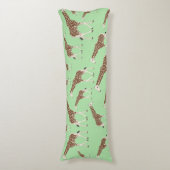 Giraffe Oerwoud Safari Animal Lichaamskussen (Voorkant Verticaal)