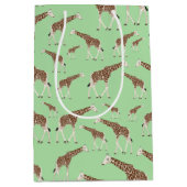Giraffe Oerwoud Safari Animal Medium Cadeauzakje (Voorkant)