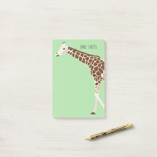 Giraffe Oerwoud Safari Animal Post-it® Notes (Op bureau)