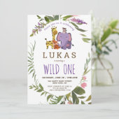 Giraffe Oerwoud Safari Kaart (Staand voorkant)