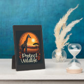 Giraffe of the Savanna Tank Top Fotoplaat (Zijkant)