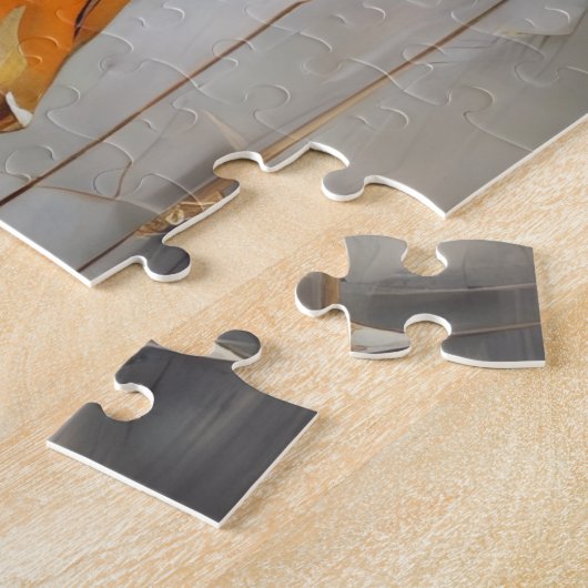 Giraffe olieverfschilderij legpuzzel (Zijkant)