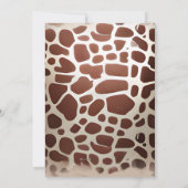 Giraffe olifant oerwoud safari wilde dieren kinder kaart (Achterkant)