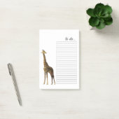 Giraffe om Post-it® notes aan te bieden (Kantoor)