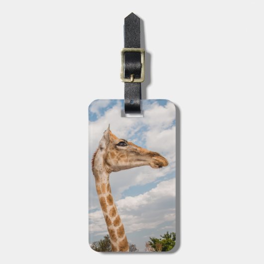 Giraffe omhoog Sluiten Bagagelabel (Voorkant verticaal)