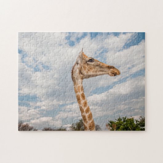 Giraffe omhoog Sluiten Jigzaag Puzzle Legpuzzel (Horizontaal)