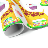 Giraffe ompakken papier (Rol Hoek)