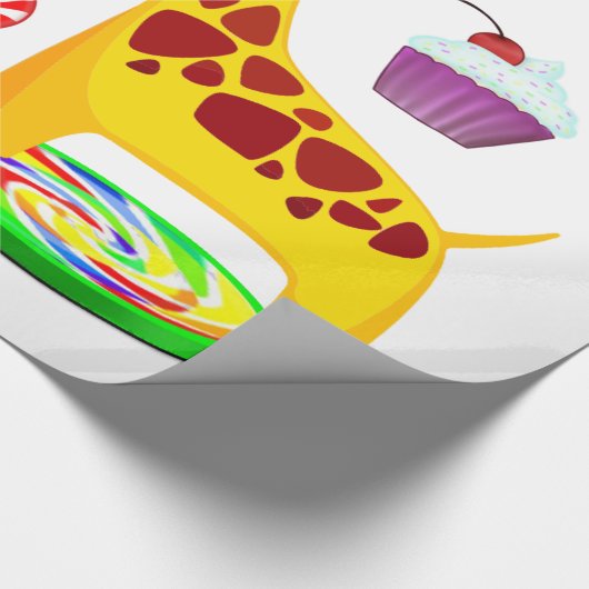 Giraffe ompakken papier (Hoek)